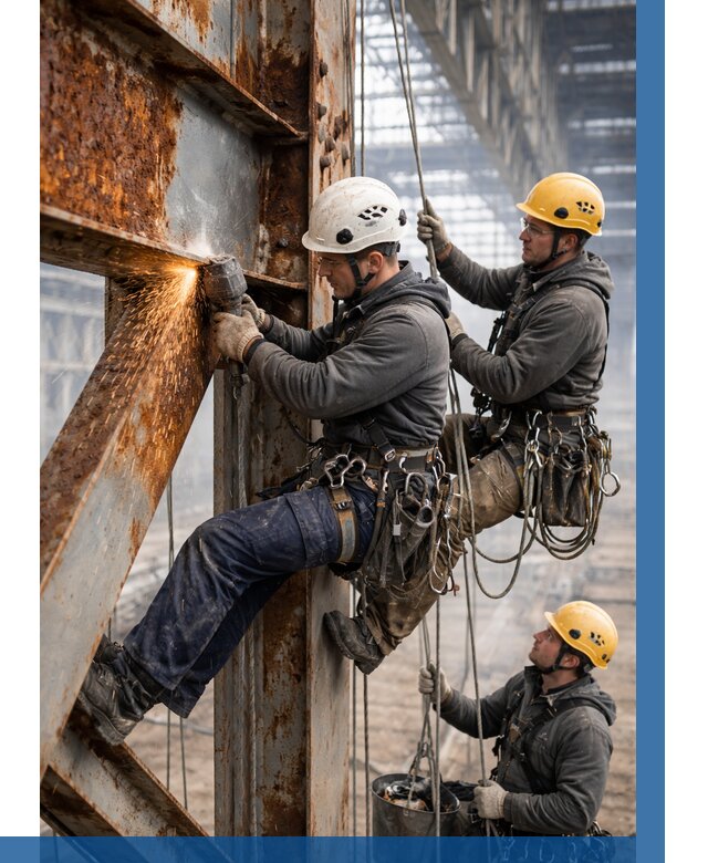 Зачистка металла от ржавчины в Котельниках от 372 р. | ВЫСОТНИК-Ктн