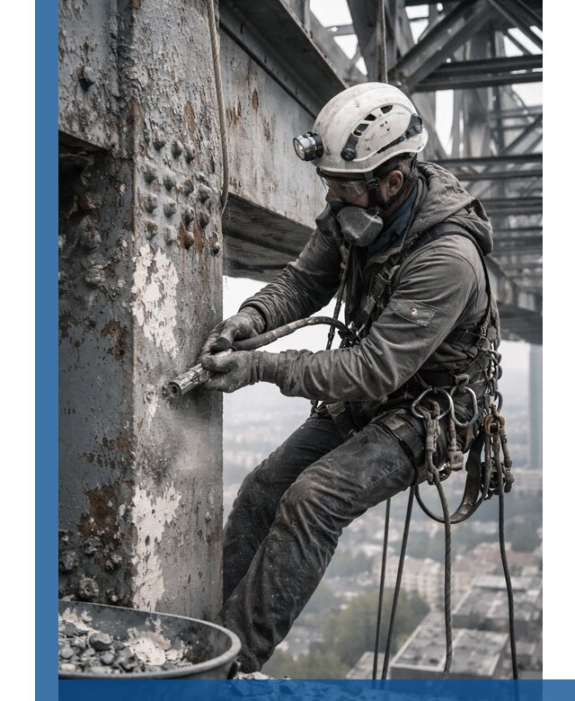 Удаление старой краски с металлических конструкций в Котельниках