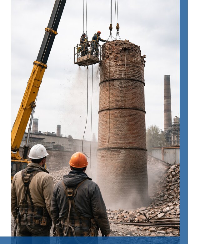 Демонтаж дымовой трубы в Котельниках от 95562 р. | ВЫСОТНИК-Ктн, смета