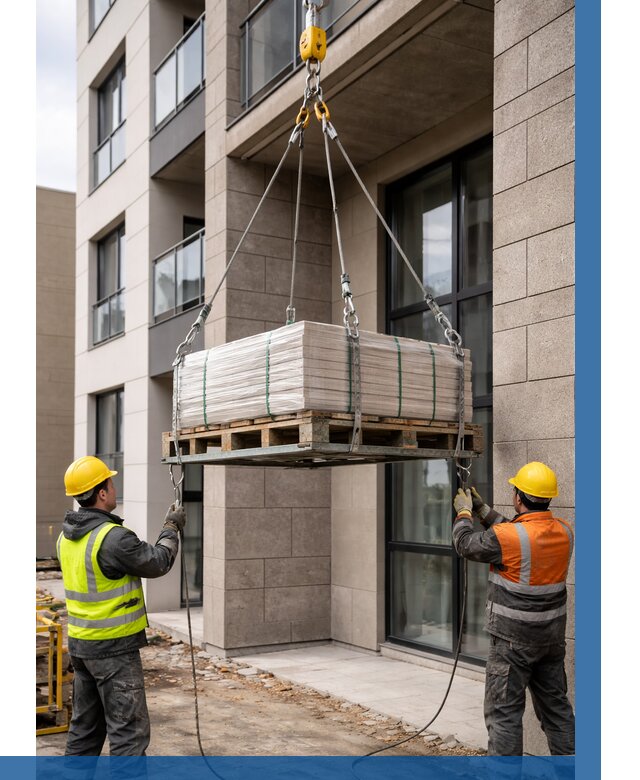 Подъем керамогранита на этаж в Котельниках от 3716 р. | ВЫСОТНИК-Ктн