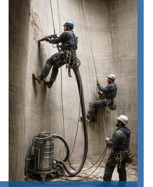 Зачистка силосов в Котельниках от 4778 р. Договор и смета ВЫСОТНИК-Ктн