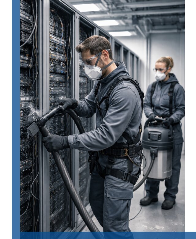 Обеспыливание серверной комнаты в Котельниках, профессиональная очистка