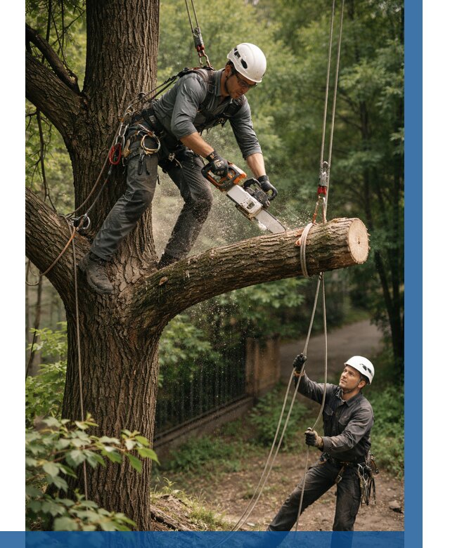 Спил деревьев альпинистами в Котельниках от 8494 р. | ВЫСОТНИК-Ктн