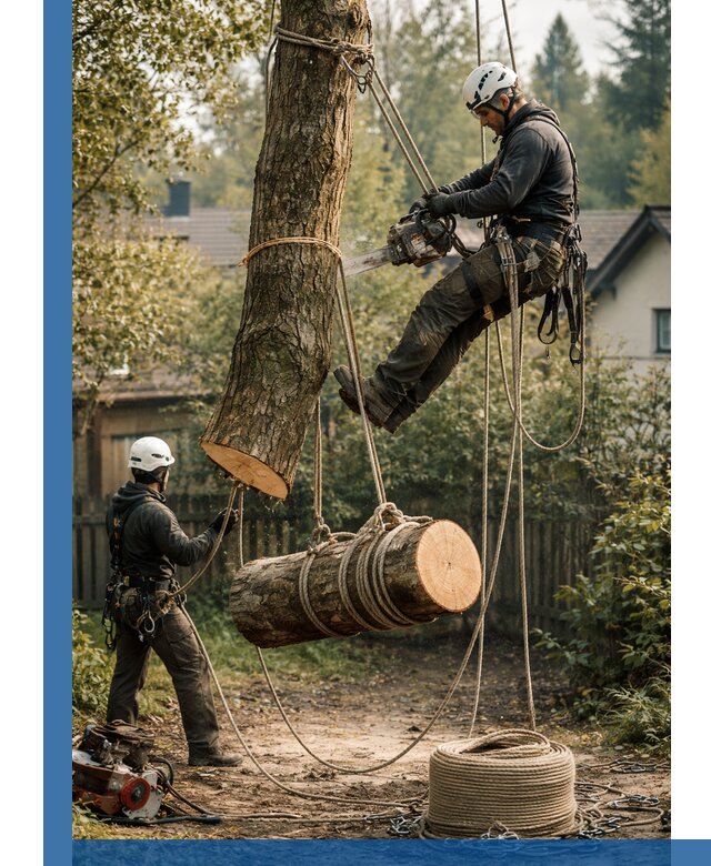Валка деревьев частями в Котельниках, безопасно и аккуратно