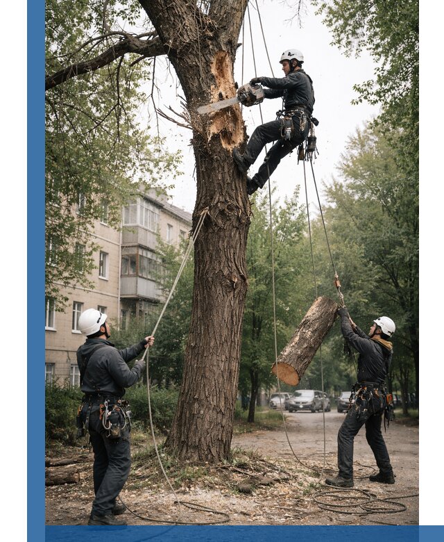 Срочное удаление аварийных деревьев в Котельниках с гарантией безопасности