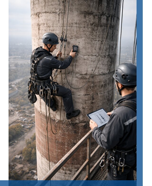 Обследование дымовой трубы в Котельниках от 8494 р. | ВЫСОТНИК-Ктн