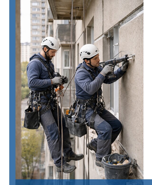 Промышленные альпинисты высотные работы и монтаж в Котельниках